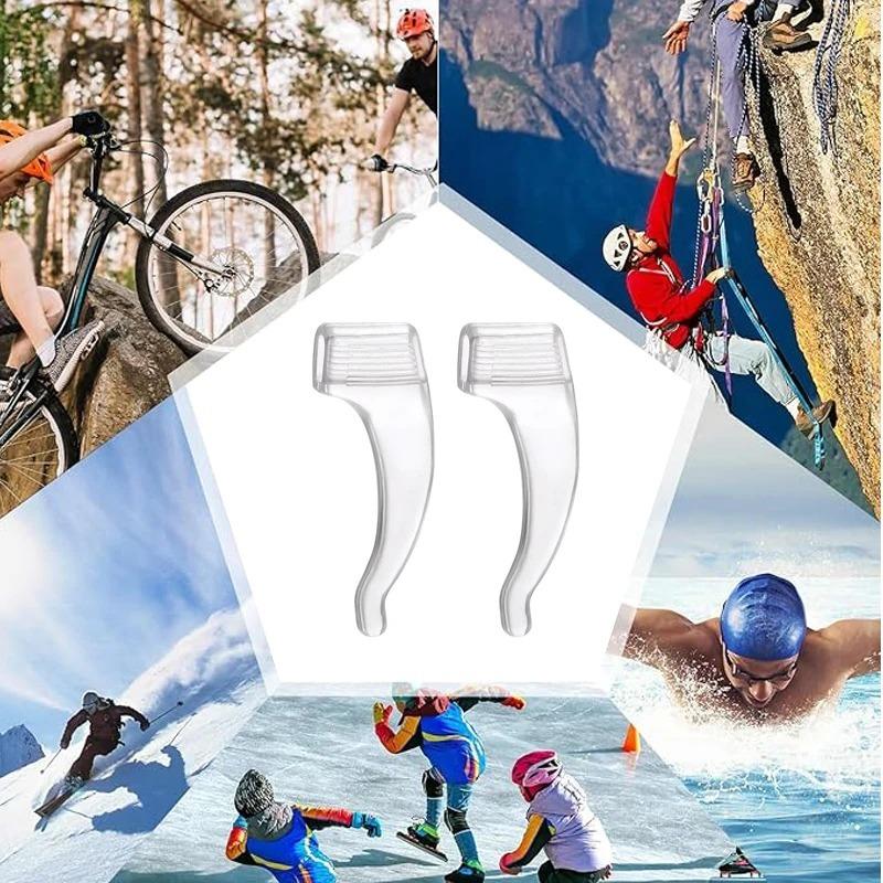 Anti-slip Silicone Ear Grip Glasses Eyeglasses Leg Ear Hook Stopper Bracket Fastener Accessories Anti-fall Eyewear Holder Accessories