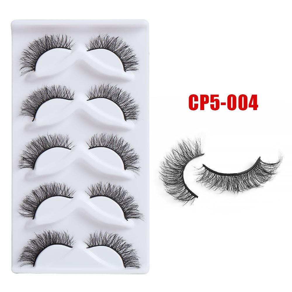 5 Pairs Of High-Quality Imitation Eyelashes Are Messy And Curled To Simulate Daily False Eyelashes