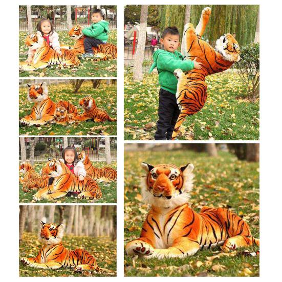 Плюшевый тигр, мягкая удобная мягкая игрушка, желтый, большой тигр, подушка, игрушка, домашний декор