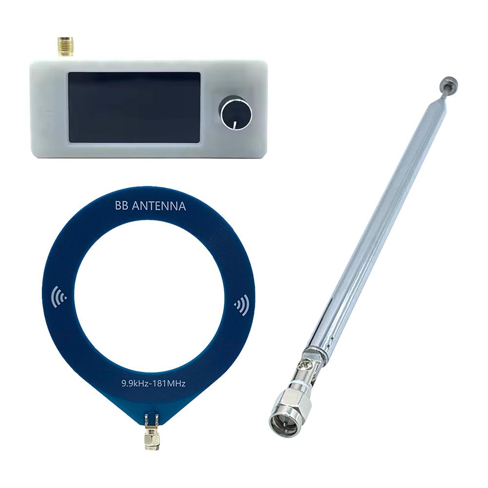 SI4732 0.5-108mhz Pocket Mini Radio 1.9inch IPS Screen FM/AM Radio with 2pcs Antenna All Band Radio Receiver HF SW MW VHF Radio