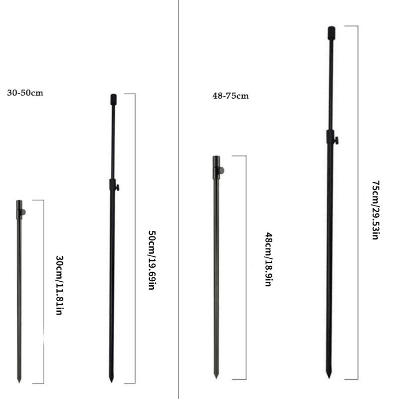 Легкая алюминиевая вставка Подставка для удилища для донной ловли, стойка для удилища для ловли с берега, регулируемая вставка-заглушка