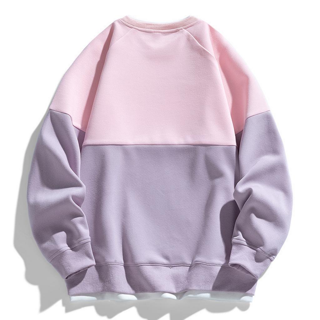 Мужские и женские повседневные худи с цветными блоками и эффектом двухслойности, мужские модные топы с длинными рукавами