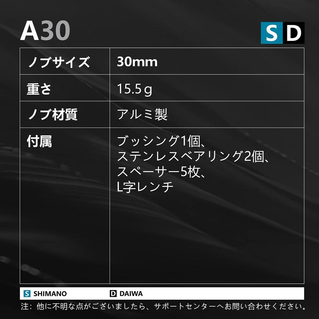 Ручка катушки Gomexus A30, ручка Daiwa Type S, Shimano Type A, сменная ручка из алюминиевого сплава, 30 мм, совместимая с безынерционной катушкой и катушкой для ловли на живца