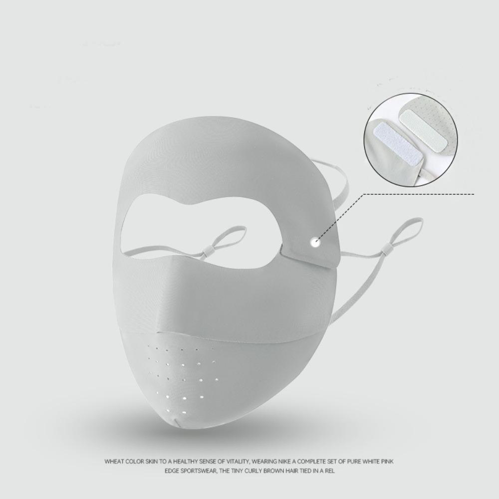 Breathable Sunscreen Mask Thin Face Gini Mask Adjustable Face Cover  Riding