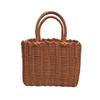 Square Storage Basket Plastic Woven Handbag Creative Hanging Baskets  Flower
