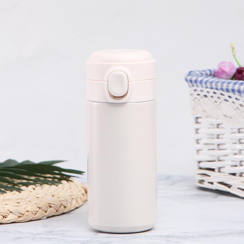Creative Mini Pea Cup Stainless Steel Bouncing Cover Vacuum Flask Thermos Cup Coffee Tea Milk Thermo Bottle