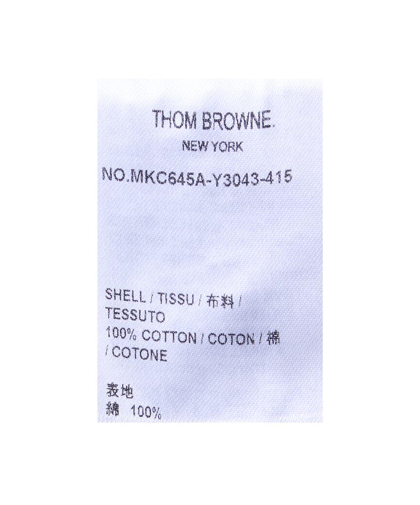 Thom Browne Cotton Rwb Striped Lobster Jersey Stitch V-Neck Cardigan - Navy / Mkc645Ay3043415