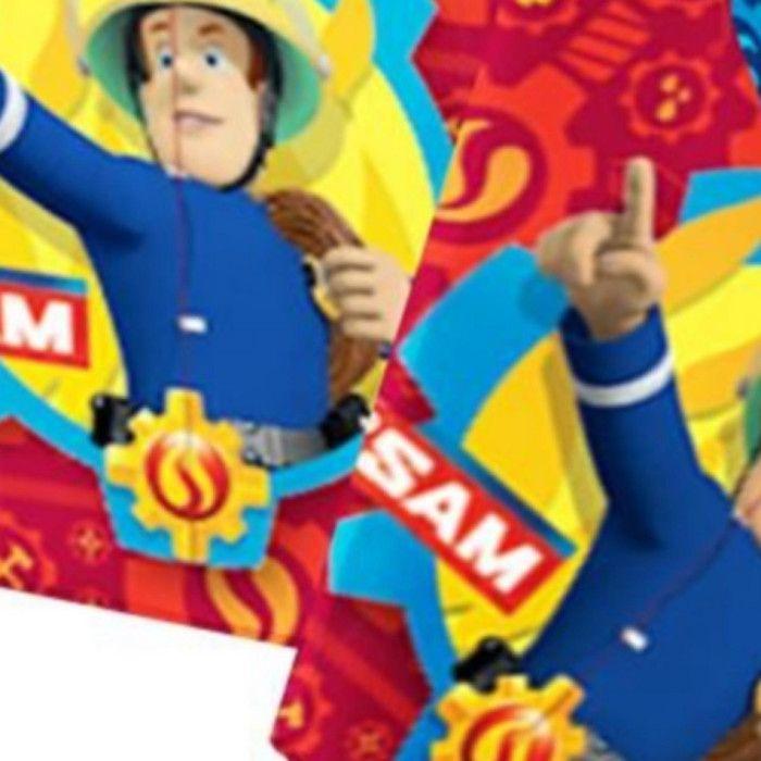 Nappe - AMSCAN - SAM LE POMPIER - Rectangulaire - 180 x 120 cm - Motifs variés