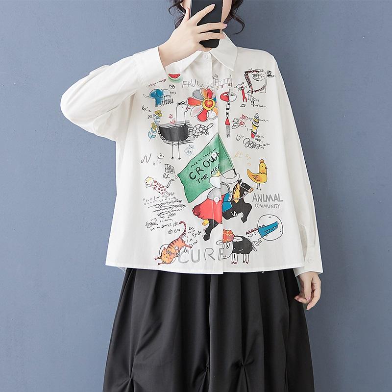 Длинные рукава свободные хлопковые рубашки и блузки для блузки Повседневные свободные топы весна-лето женские рубашки на пуговицах