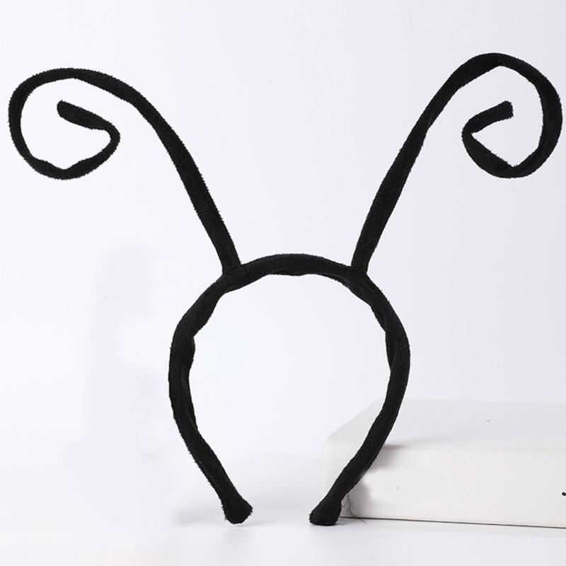 Butterfly Antenna Headband Velvet Bugs Hair Band Costume Headband for Halloween Cosplay Parties Costume Accessories