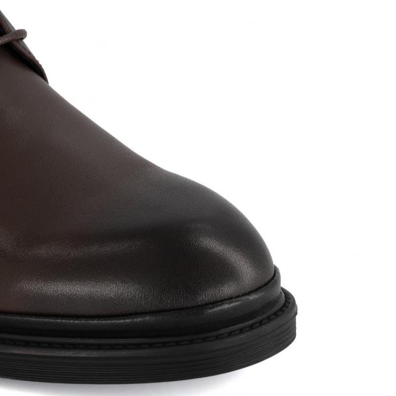 DakS Men S Comfort Derby ShoeS Dark Brown Drx622ka22