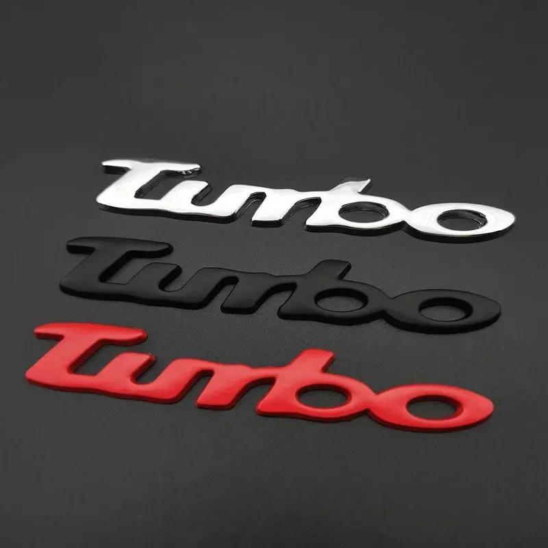 Metal Turbo Car Rear Body Letters Stickers for Lexus Mazda Subaru Volvo BMW Jeep Land Rover Ford Hyundai Honda Skoda Acura rfv4