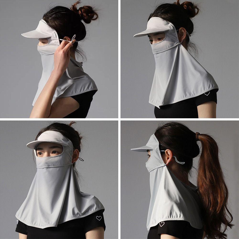 Mesh Summer Mask Sun Protection Neck Wrap Cover Breathable Neck Gaiter Scarf  Hiking