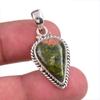 Natural Unakite Gemstone Handmade 925 Solid Silver Jewelry Pendant 1.50'' F7k14