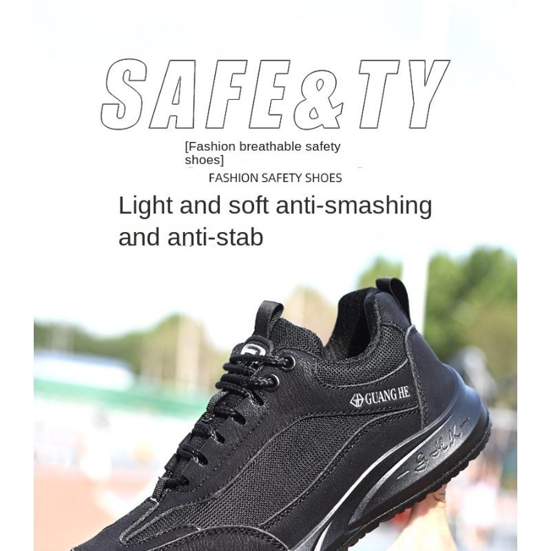 Обувь для страхования труда, противоударные, противоскользящие, дезодорирующие и износостойкие, стальная защитная обувь для строительных площадок в Баотоу