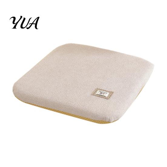 Teddy Velvet Seat Cushion Memory Foam Chair Pad, Dining with Ties, Anti-slip Bottom, Washable Strap Fixed Cover, Soft Thick Warm Pad for Office Autumn