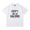Летняя галерея Dept мужская и женская "DÉPT. Футболка с принтом текста "De La GALERIE" Streetwear