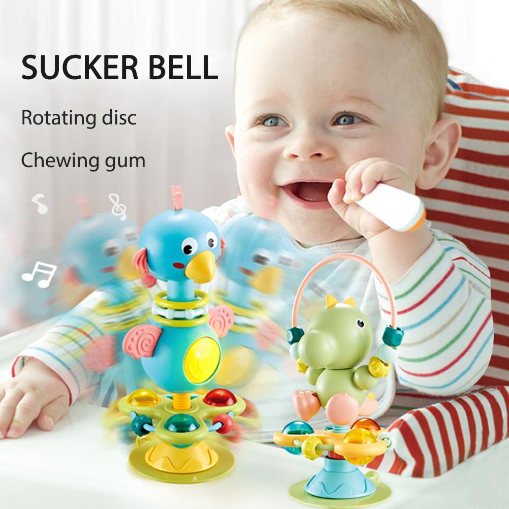 Baby Rattles Cartoon Baby Rattle Toy with Suction Cups Improve Babies Finger Flexibility Hand Eye