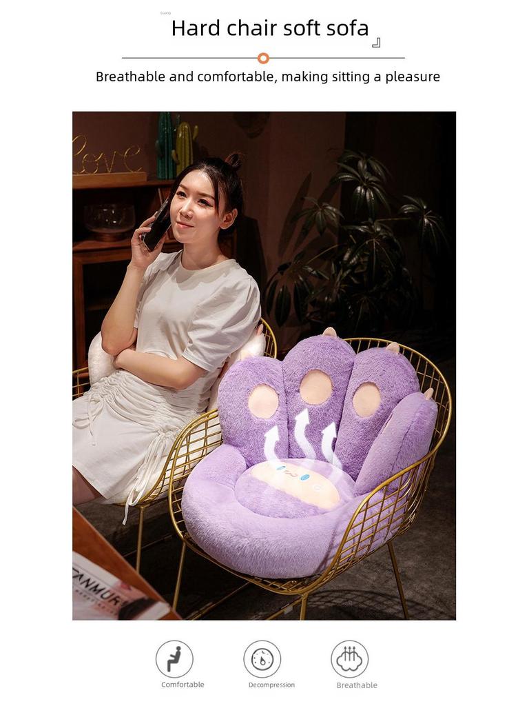 Подушка для пола Tatami Lazy Cat Claw — плотный, интегрированный футон со спинкой для дивана в спальне или гостиной.