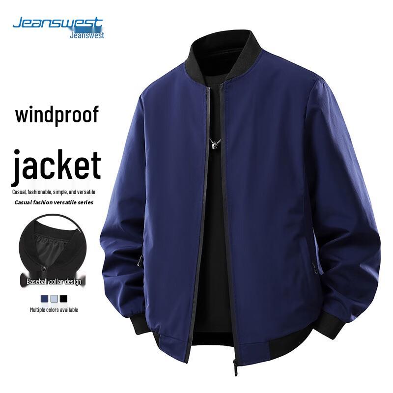 JEANSWEST Men's Casual Baseball Collar Jacket