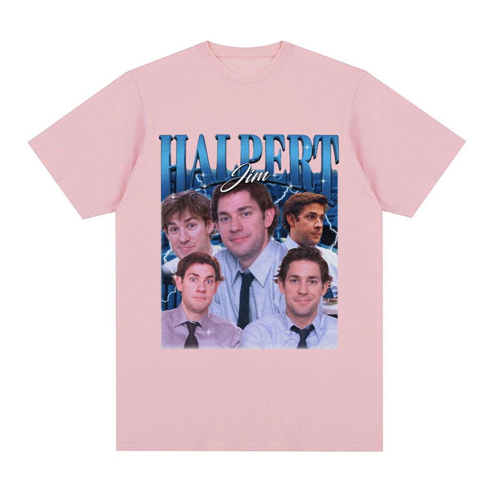 Сериал Джим Халперт Дуайт Шрут Дайнье The Office Футболка Женская Мода Винтажная Короткий Рукав Оверсайз Футболки