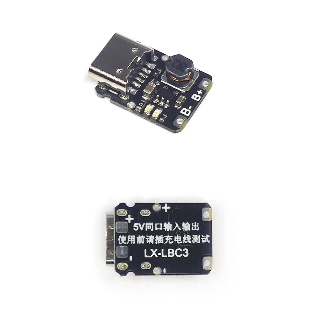 10PCS Mini Lithium Battery Charging Module DC 5V Charge/Discharge Module Power Supply Board with Protection Type-C