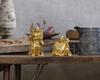 Seven Lucky Gods of Good Fortune: Benzaiten (Gold Plated/24K) Sculptor: Makita Shuuun Original Model - Buddhist Statue, Ornament, Takaoka Bronze Ware
