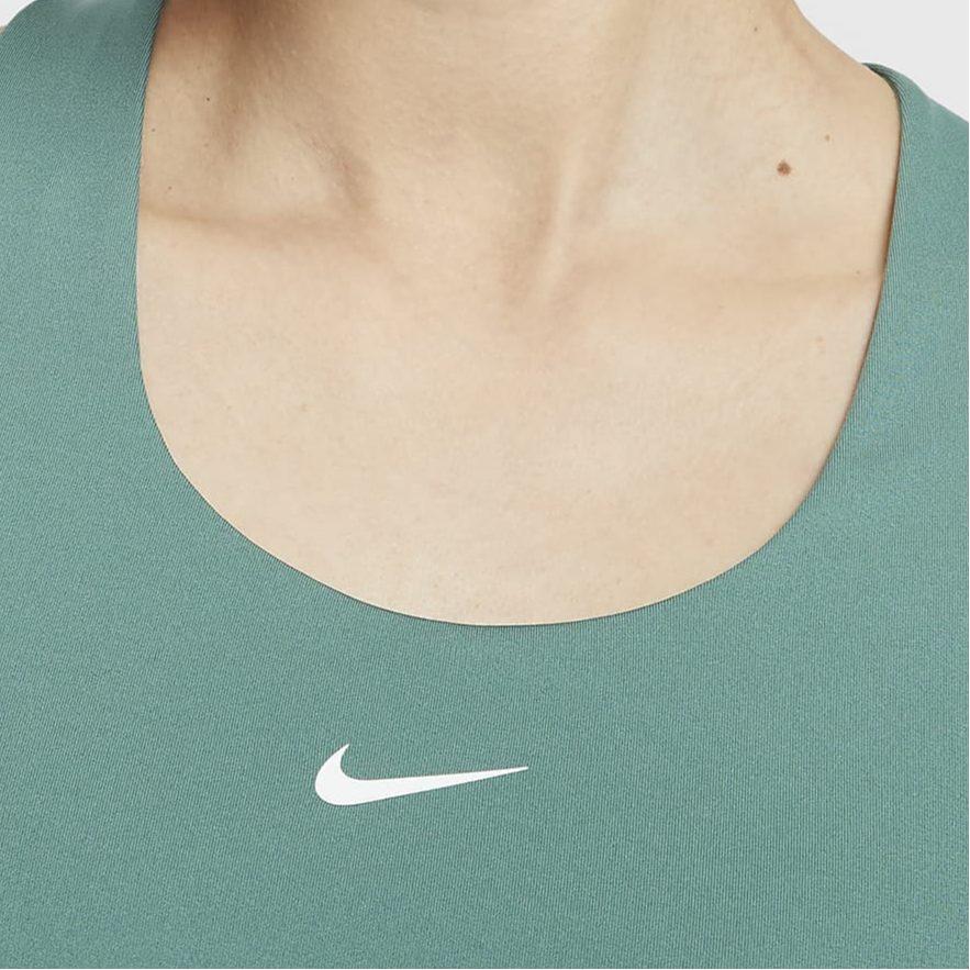 Nike Женский топ-майка Swoosh, прибрежный синий DV9898-361