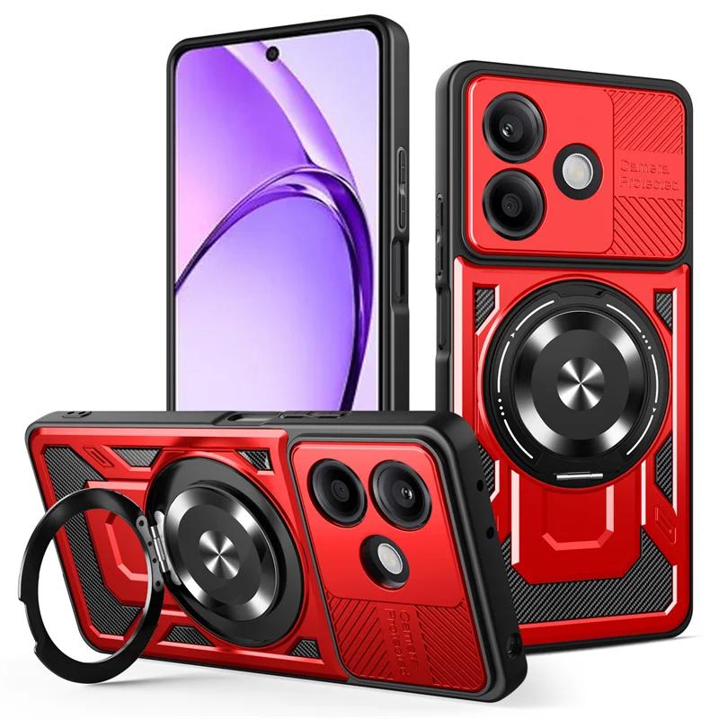 Противоударный чехол Armor для OPPO A5 Pro 5G Защитная крышка Держатель-кольцо Fundas Coque Capa