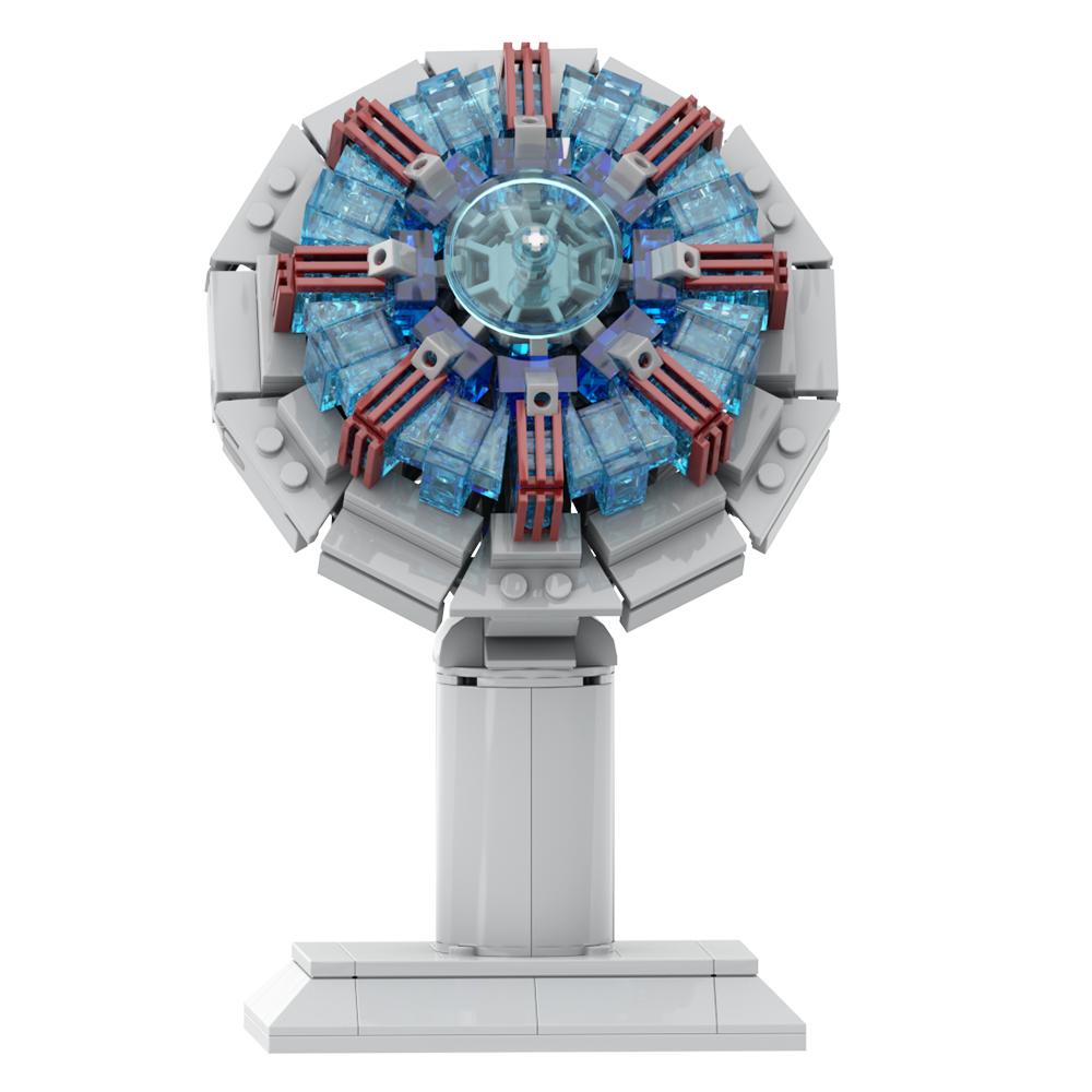 Ark Reactor Building Blocks Model Movie Characters Creative Model Super Hero Heart Reactor Bricks Chest Lamp Toys Kids Gifts