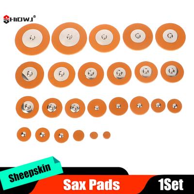 1 комплект подушечек для саксофона Универсальные подушечки для саксофона Натуральная козья кожа Комплект запасных частей для альт-, тенор-, сопрано-саксофона