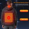 Электрический USB-отопление, мужская куртка с зимним термостатом, тканевое пальто с подогревом и капюшоном, теплое
