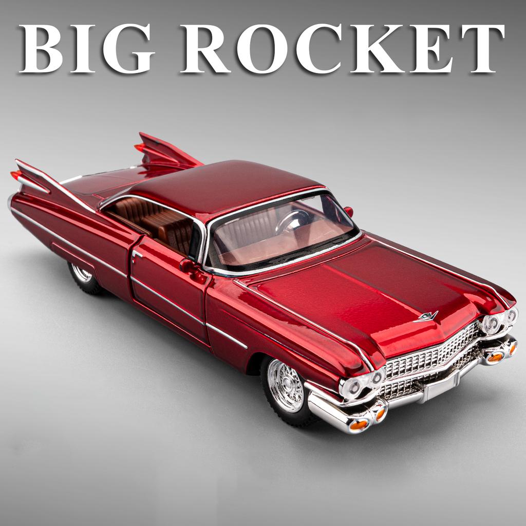 1/32 Cadillac Eldorado Biarritz Металлическая Модель Машинки Игрушка Литье под Давлением Металлическая Литье Звук и Свет Машинки Игрушки для Детей Транспортное Средство