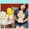 Plush Sunflower Decoration Toy Home Decoration Waist Support Plant Doll Pot