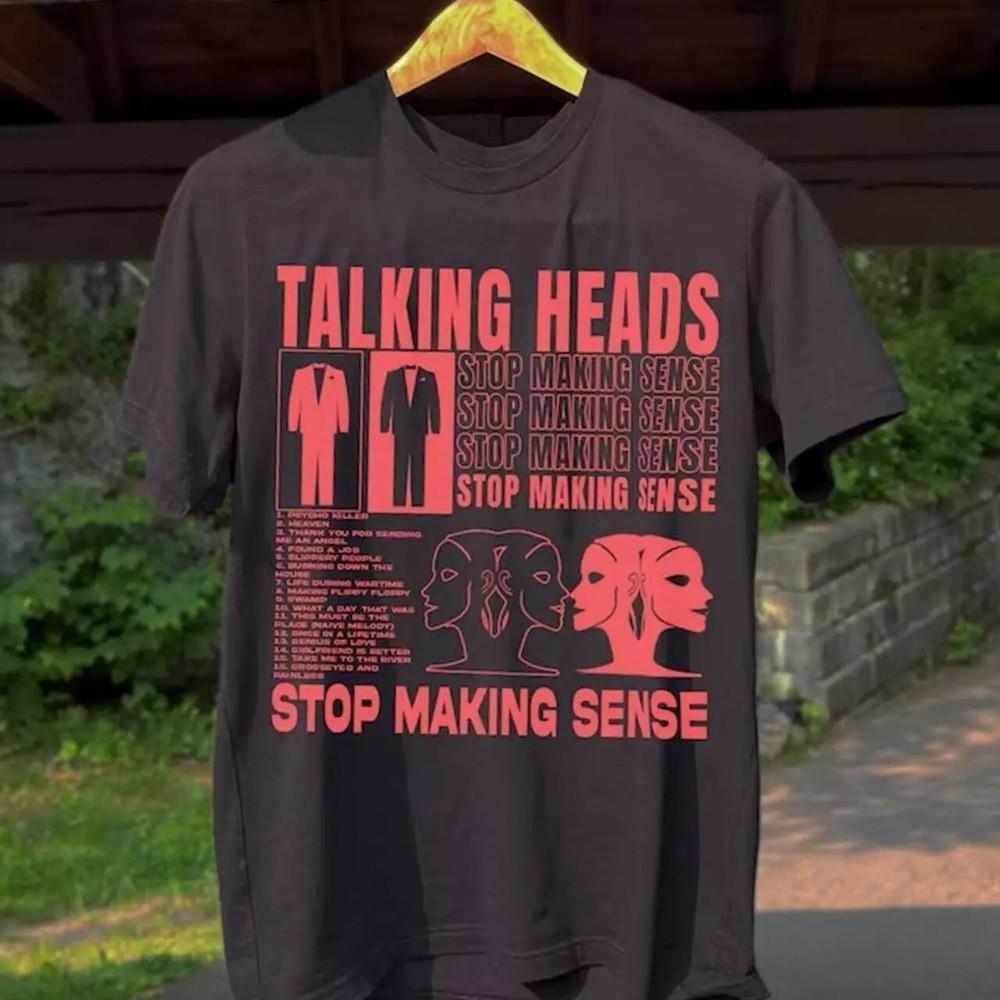 Talking Heads Stop Making Sense, Футболка унисекс с принтом группы Talking Heads, Черная, Размеры S-5XL