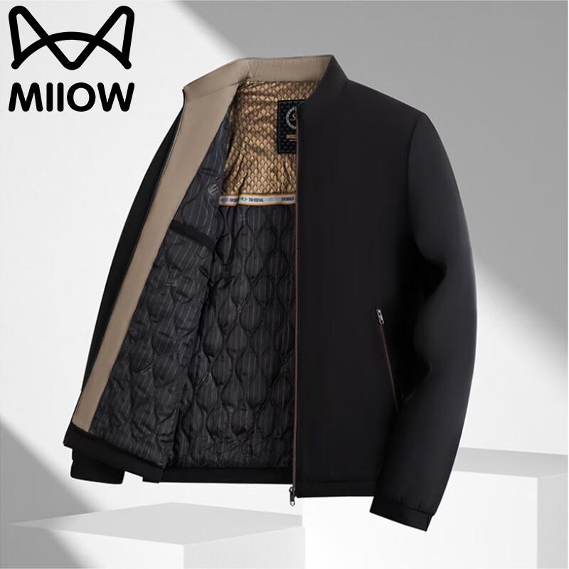 MiiOW Men's Thickened Casual Padded Winter Jacket