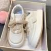 Mesh Breathable Little White Shoes Children's 2024 New Versatile Soft-soled Muffin Heightening Summer Mesh Shoes Casual Bread Shoes