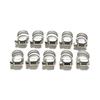 10Pcs Cars Motorcycle Fuel Line Jubilee Hose Clamp Petrol Pipe Clips 8-12Mm