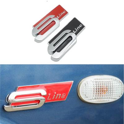 1pc Metal Car Body Side Fender Rear Trunk Badge Sticker Labeling for Tt A3 A4 A5 A6 S4 S5 S6 S7 Q3 Q5 Q7 C5 C6 Car Accessories