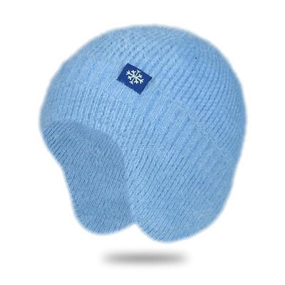 Зимняя теплая бархатная шапка, вязаная шапка из пряжи, теплая шапка для велоспорта на открытом воздухе