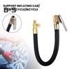 Car Tire Inflator Extension Tube Clip Type Connector Car Motorcycle Bicycle Tyre Pump Quick Inflation Chuck Adapter Hose
