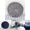 Durable And Reliable Plush Pleated Round Pumpkin Pillow Sofa Cushion Home Accent