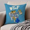 Bold Latin Singer BBad Bunny Cushion Cover Pillowcase Antidustmite Invisible Zipper Short Plush Sofa Cushion