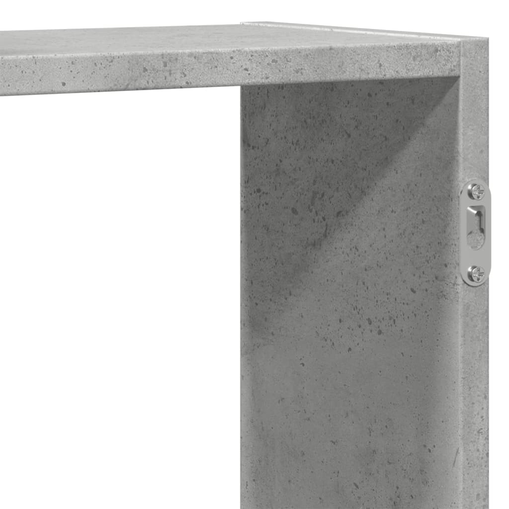 Wall Shelf Concrete Grey 159 x 18 x 65 cm Particleboard