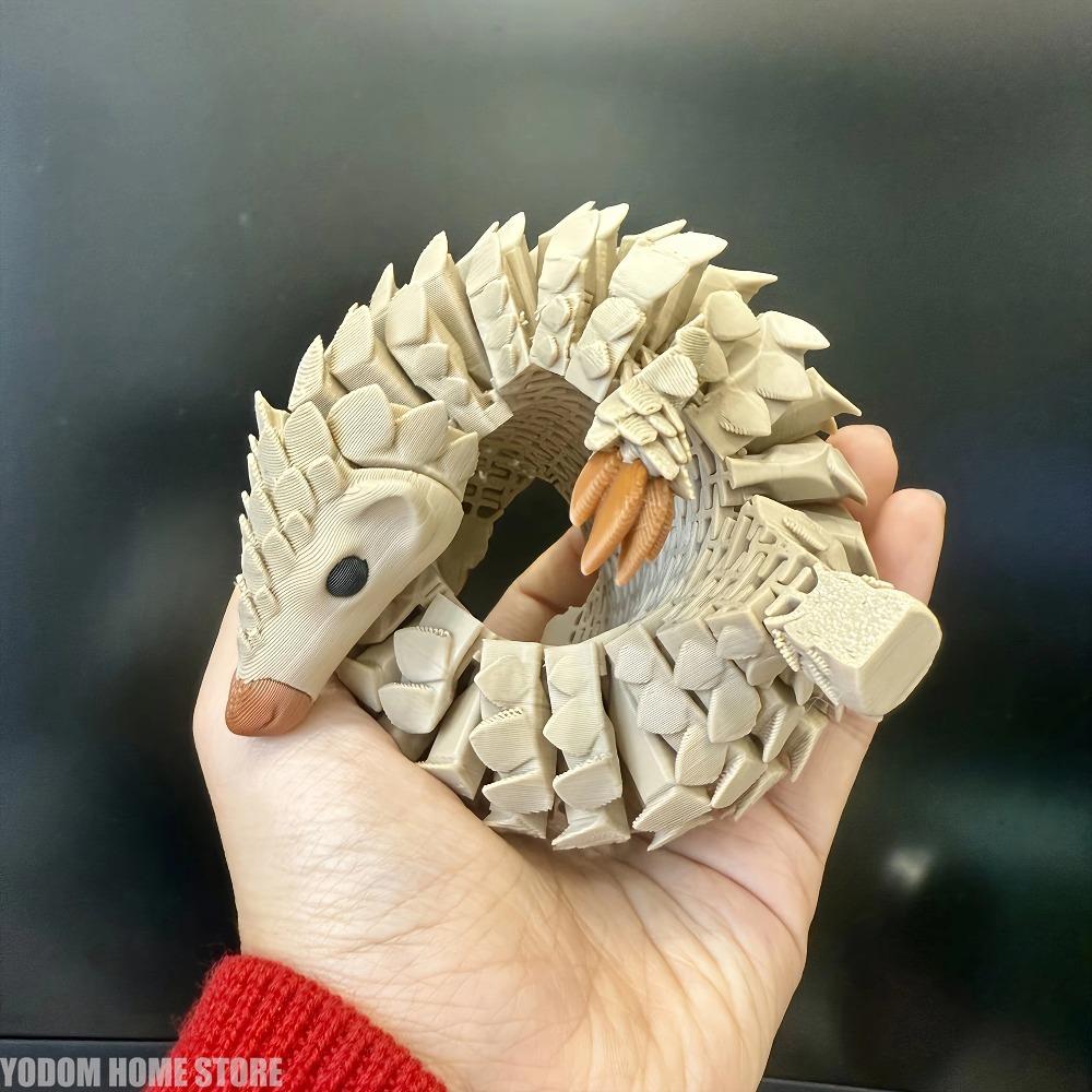 Аниме-статуэтка ежика, 3D-печать, градиентный цвет, прочный пластик, животное-декор для помещений/улицы, не требует электричества