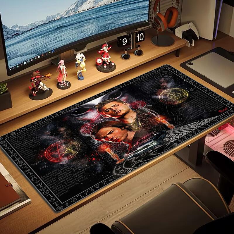 Supernatural Color Mouse Pad Large Gaming Table Cushion Non-slip Laptop Tablet Big Mousepad XXL Mat Mini PC Playmat With Lock edge