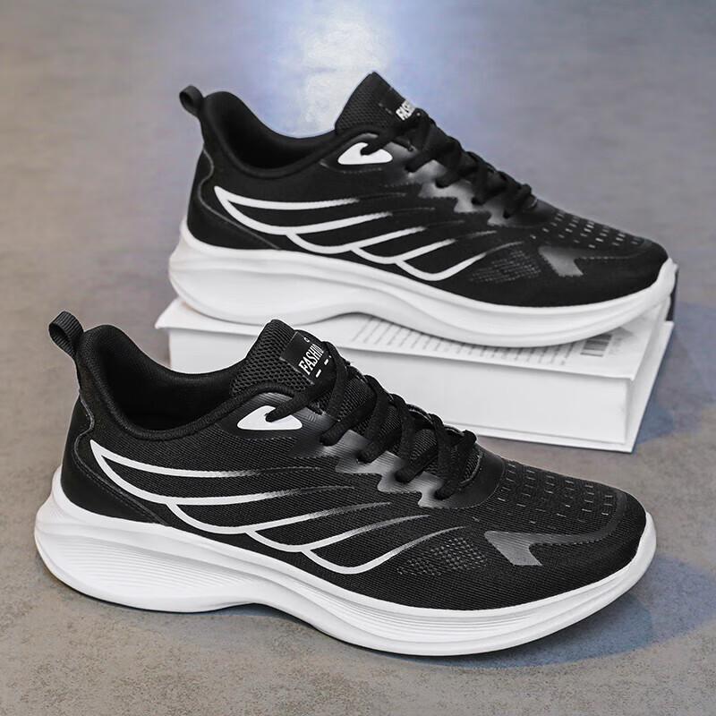 Кроссовки мужские 2025 новые амортизация нескользящие воздушная подушка универсальные спортивные кроссовки повседневная спортивная обувь обувь сетка