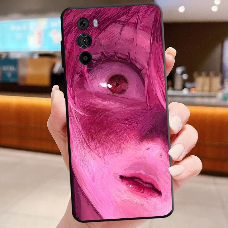 Чехол для телефона Motorola Edge 60 50 40 Pro 60 50 40 30 Ultra Neo Fusion Moto G Stylus G Аниме Девушка Искусство Глаза Ужаса