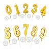 Birthday Number Candles, 0-9, 10-Piece Set, Celebrate Birthdays, Weddings, Graduations, and More with Luxury, Stylish Candles