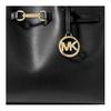 Michael Kors MK Carson Logo Magnetic Closure Leather Shoulder Tote Bag Medium Women handbags Black 35S5G2ZS3T-BLACK